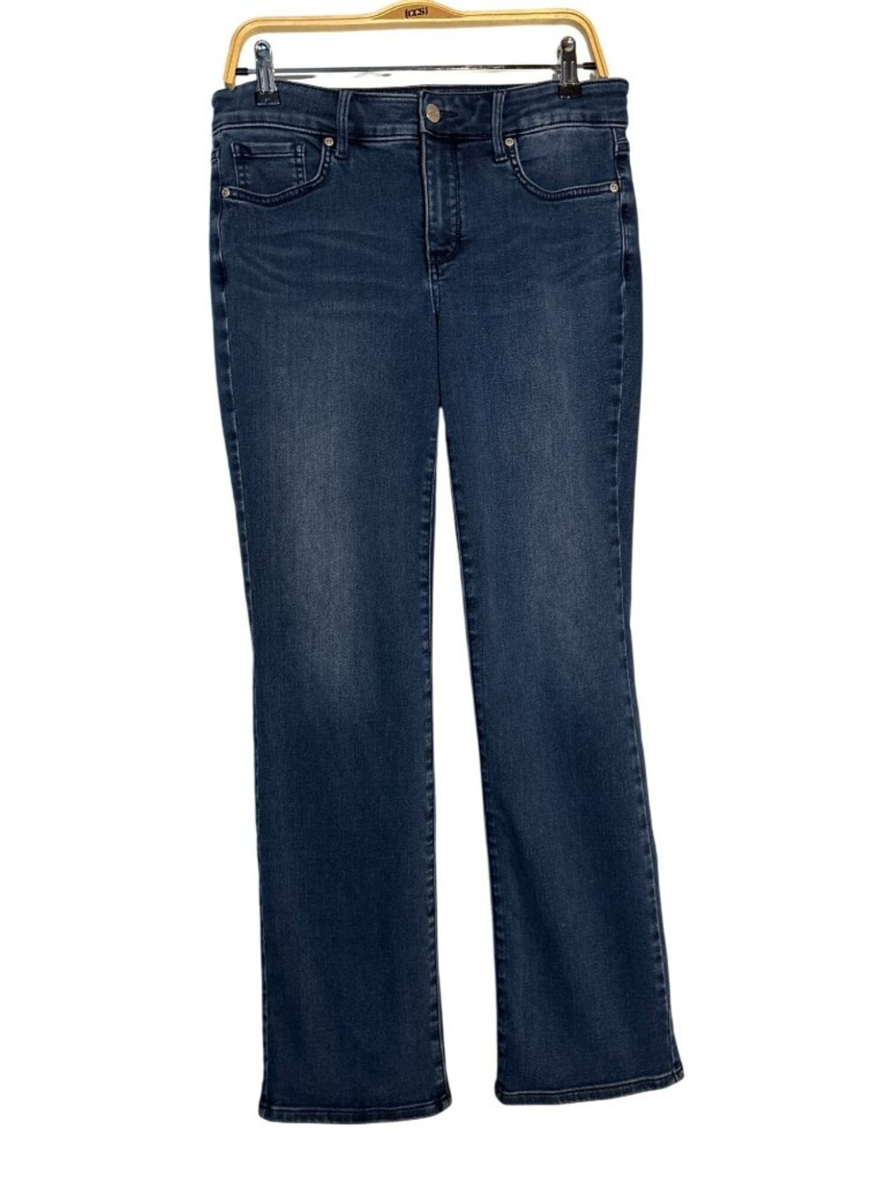 NYDJ Marilyn Straight Dark Wash Jeans With Lift Tuck Technology Size 8